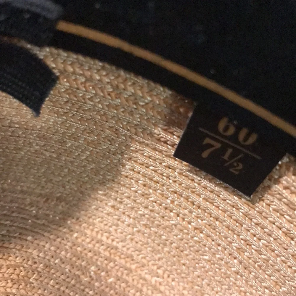 Dobbs Rosebud Straw Fedora Vintage 79 Sand Excellent size 7 1/2 - Picture 11 of 11